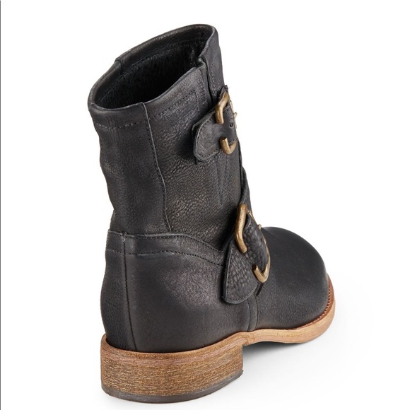 Saks Fifth Avenue Black Leather Midcalf Boots 9.5 - Picture 3 of 7